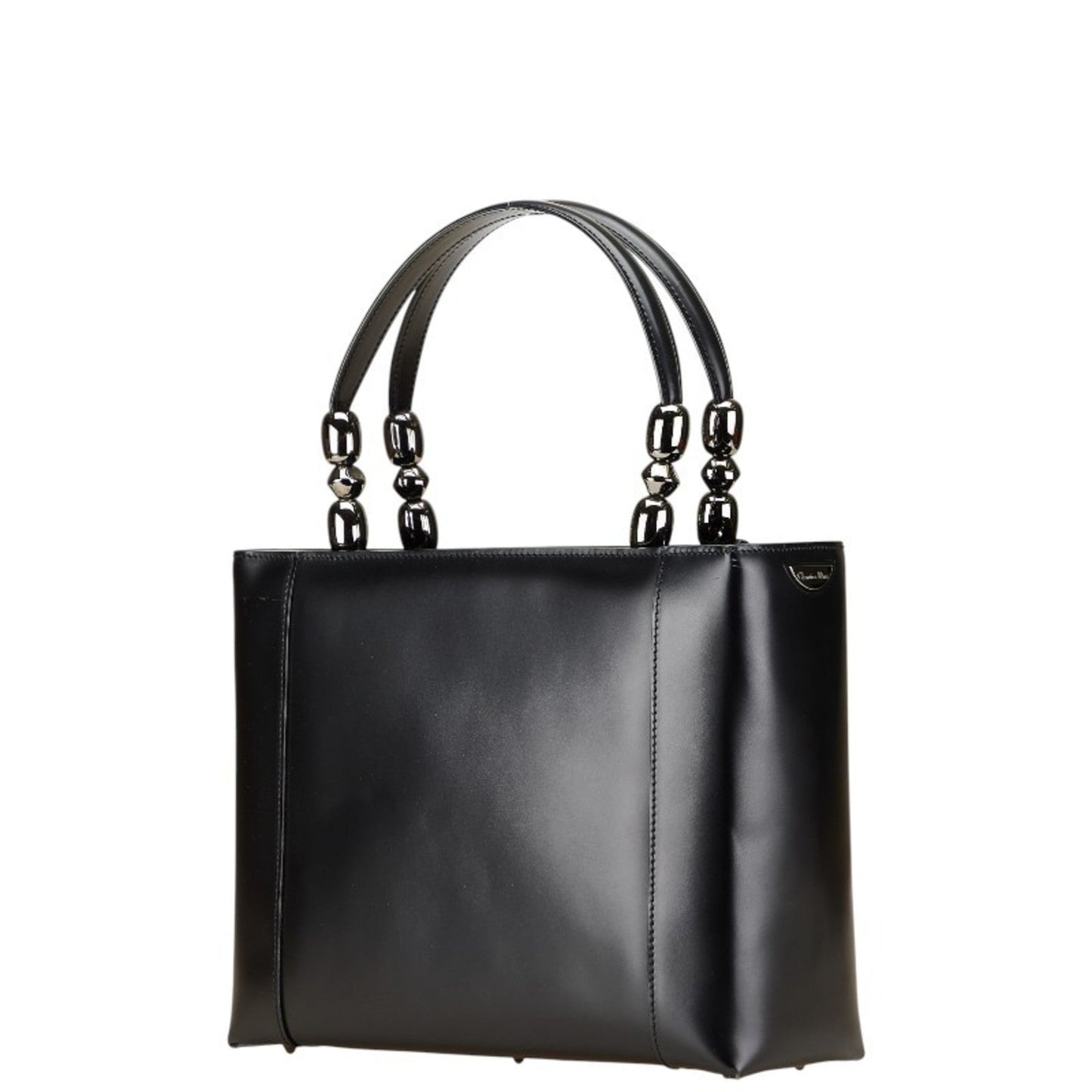Christian Dior Black Leather Handbag Shoulder Bag Style 4