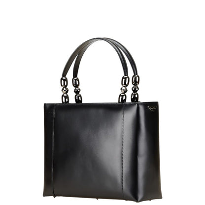 Christian Dior Black Leather Handbag Shoulder Bag Style 4