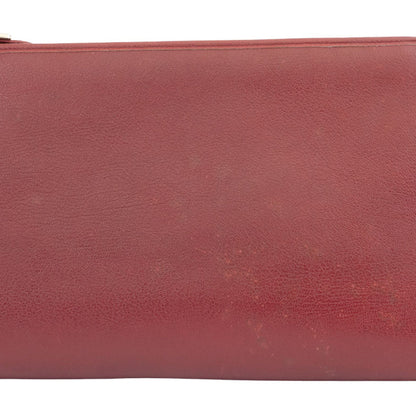 Christian Dior Bordeaux Leather Shoulder Bag Leather