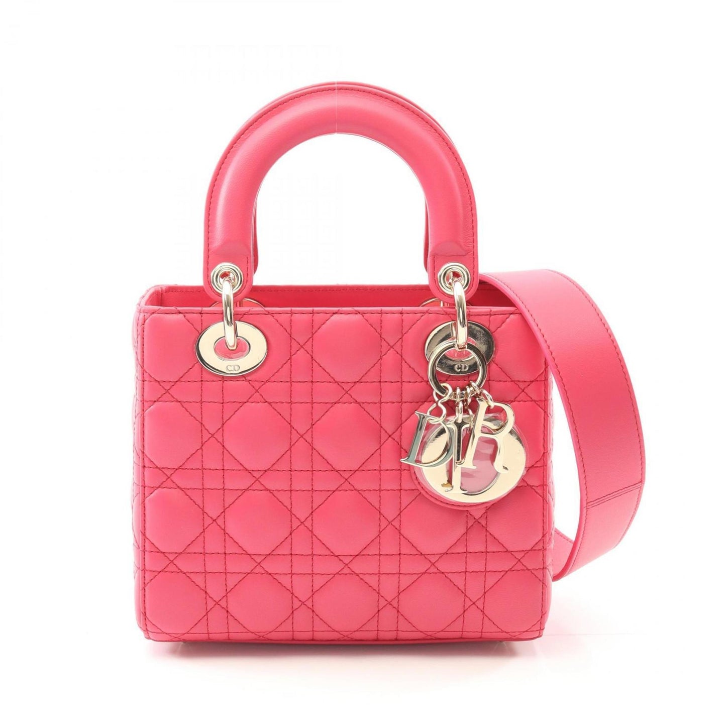 Christian Dior Pink Leather Handbag Style 5