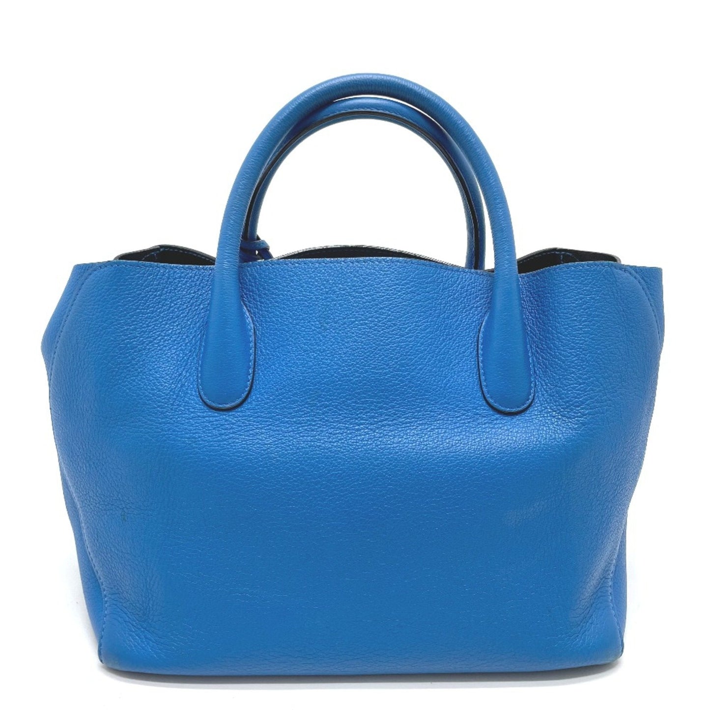 Christian Dior Blue Leather Tote Bag Leather