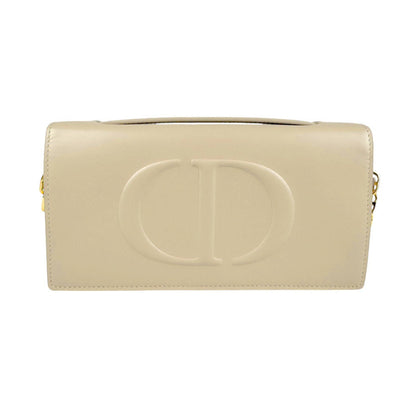 Christian Dior Beige Leather Shoulder Bag Leather