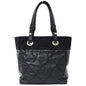 Chanel Bag Paris Biarritz Women's Tote Coated Canvas Black