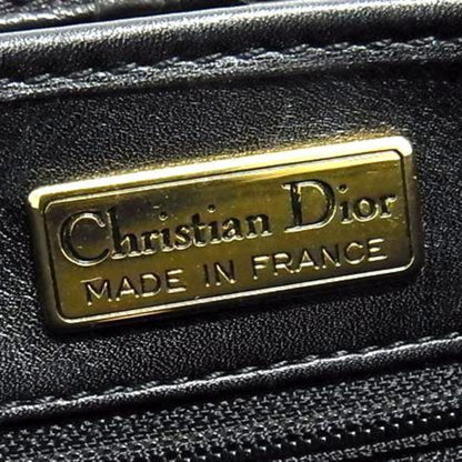 Christian Dior Black Leather Shoulder Bag Style 7