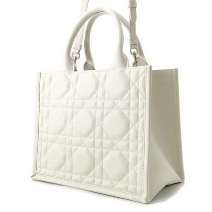 Christian Dior White Leather Handbag Leather