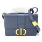Christian Dior Blue Leather Shoulder Bag Style 10