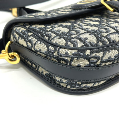 Christian Dior Gray Leather Shoulder Bag Style 4
