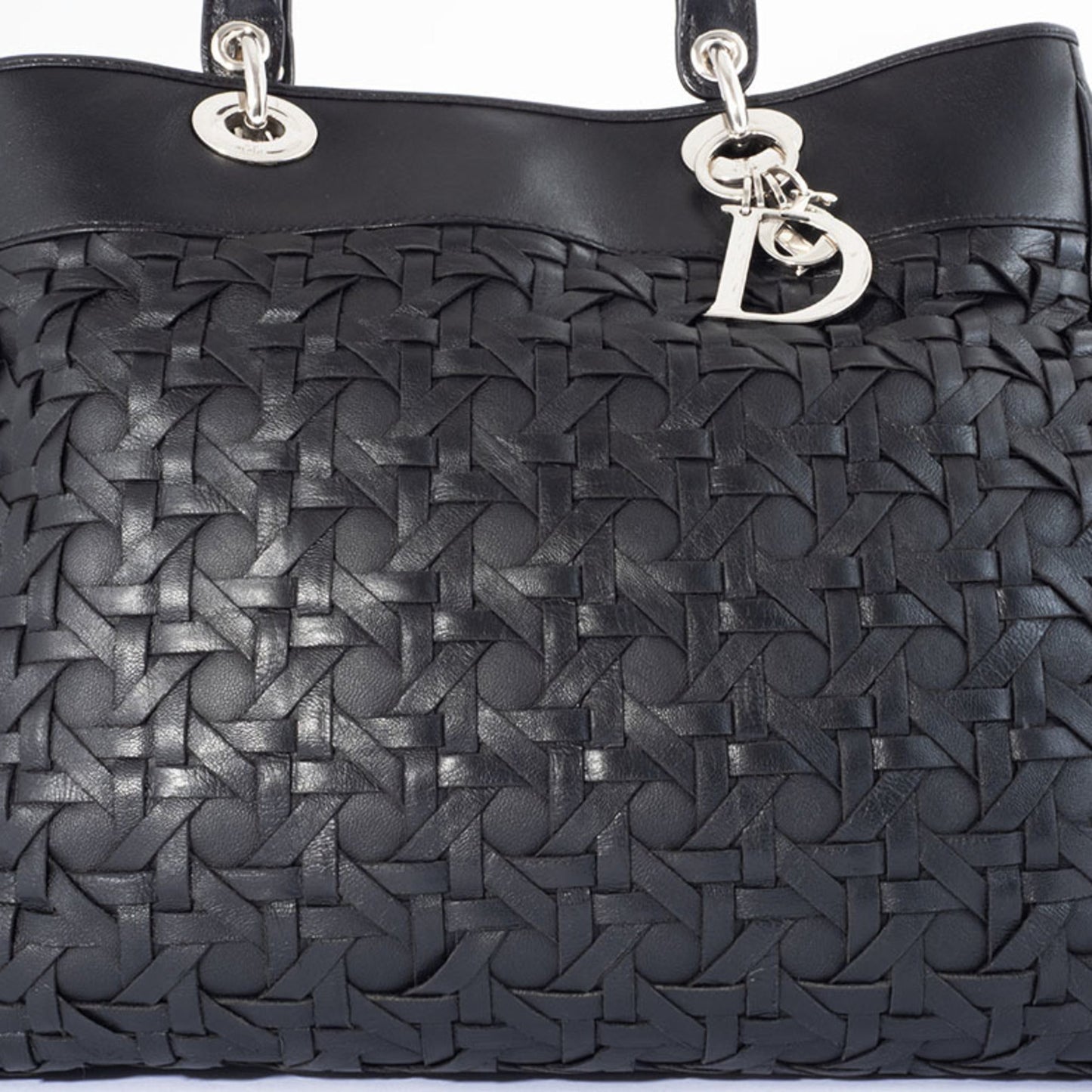Christian Dior Black Leather Handbag Style 14