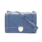 Christian Dior Blue Leather Shoulder Bag Style 6