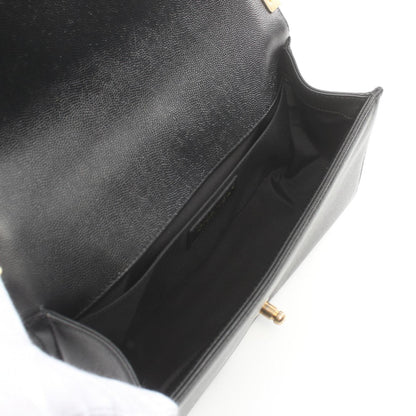 Chanel Boy Caviar Black Shoulder Bag