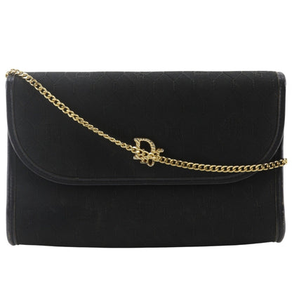 Christian Dior Black Nylon Canvas Shoulder Bag