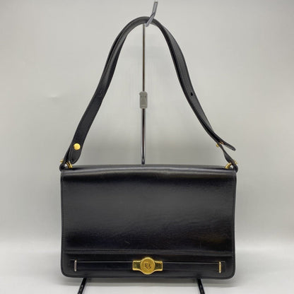 Christian Dior Black Leather Shoulder Bag Style 14