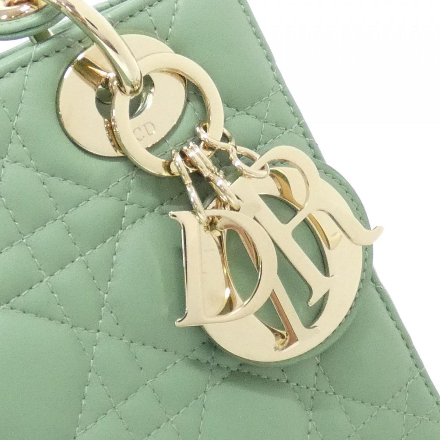 Christian Dior Gold Leather Handbag Leather