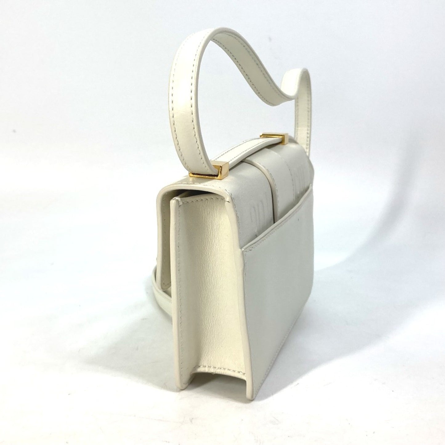 Christian Dior White Leather Shoulder Bag Style 2