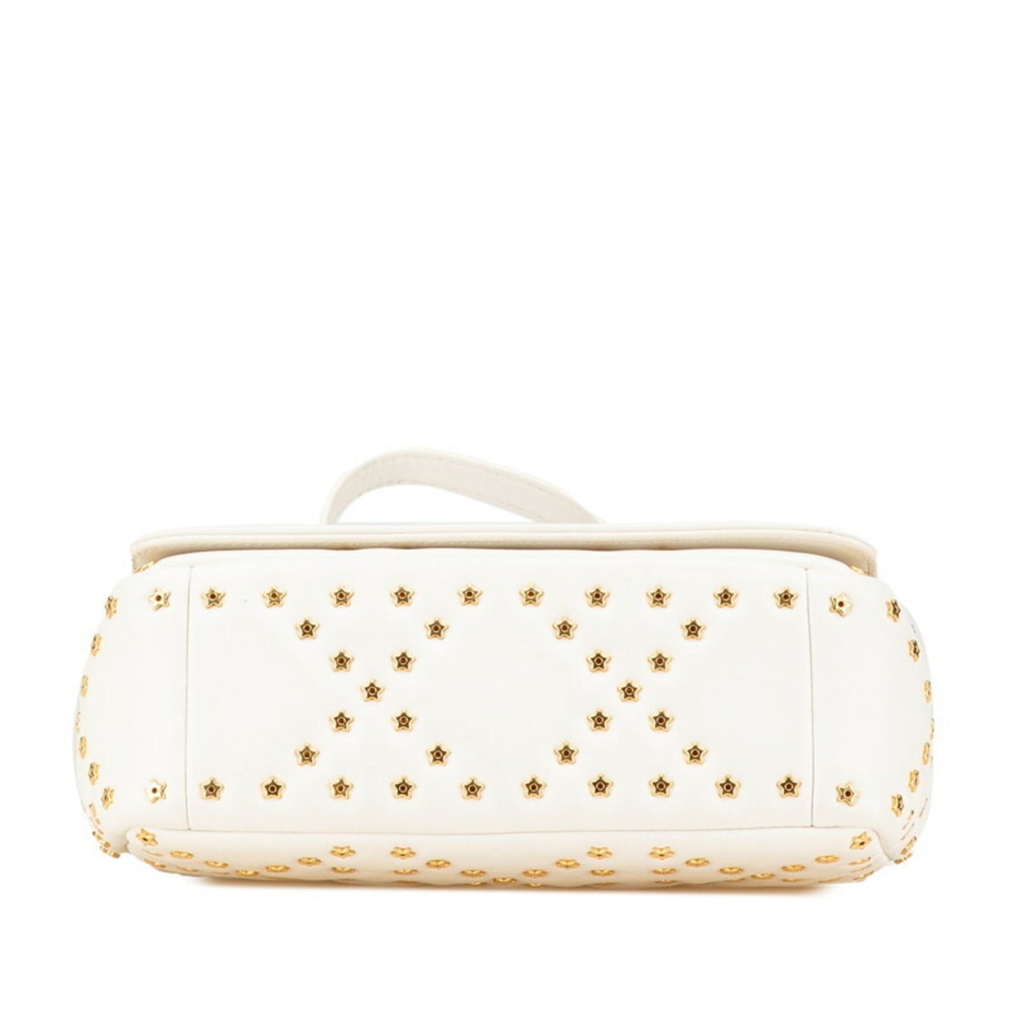Christian Dior White Leather Shoulder Bag Leather
