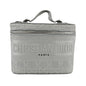 Christian Dior Gray Canvas Handbag Vanity Bag