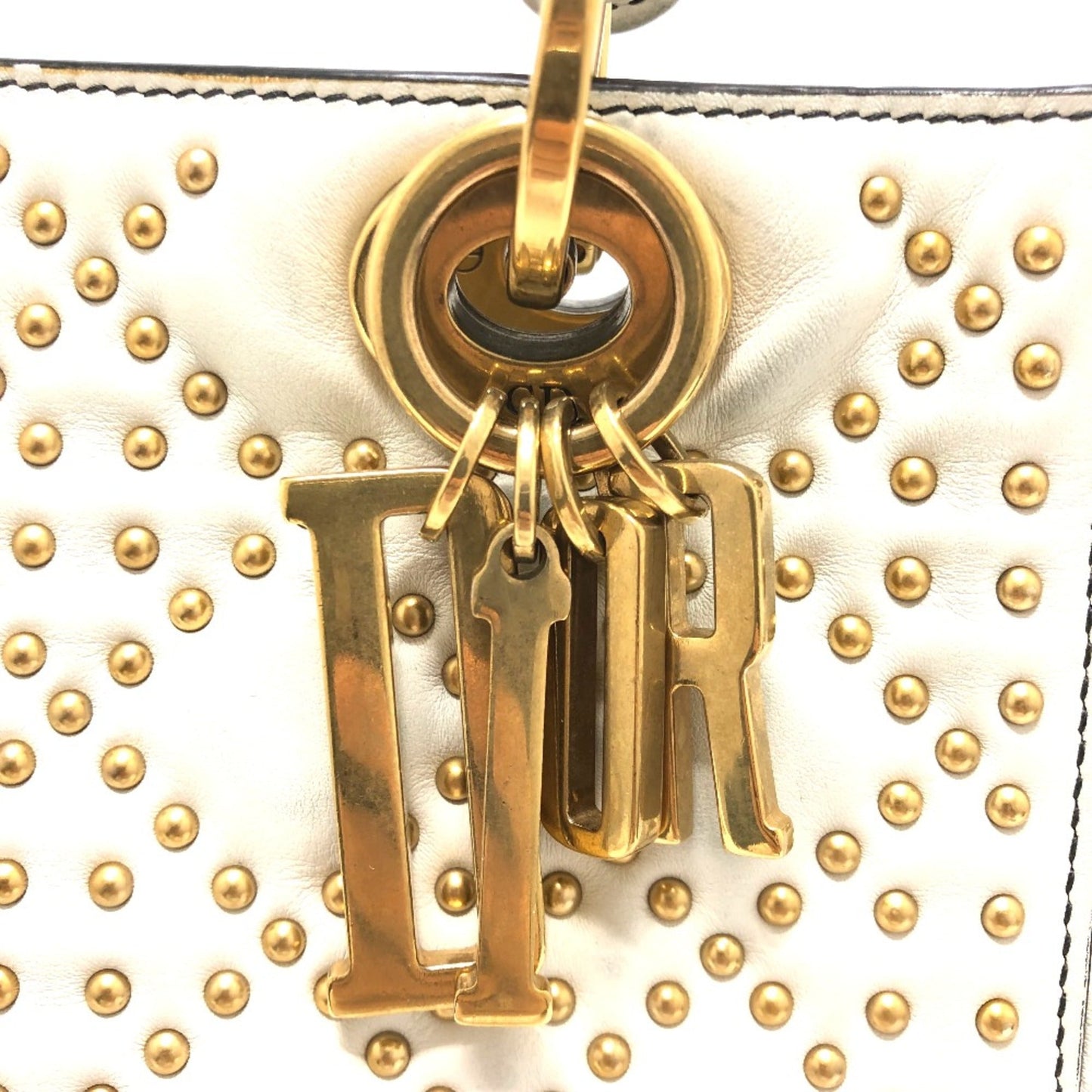Christian Dior White Leather Handbag Style 3
