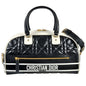 Christian Dior Black White Leather Handbag Style 4