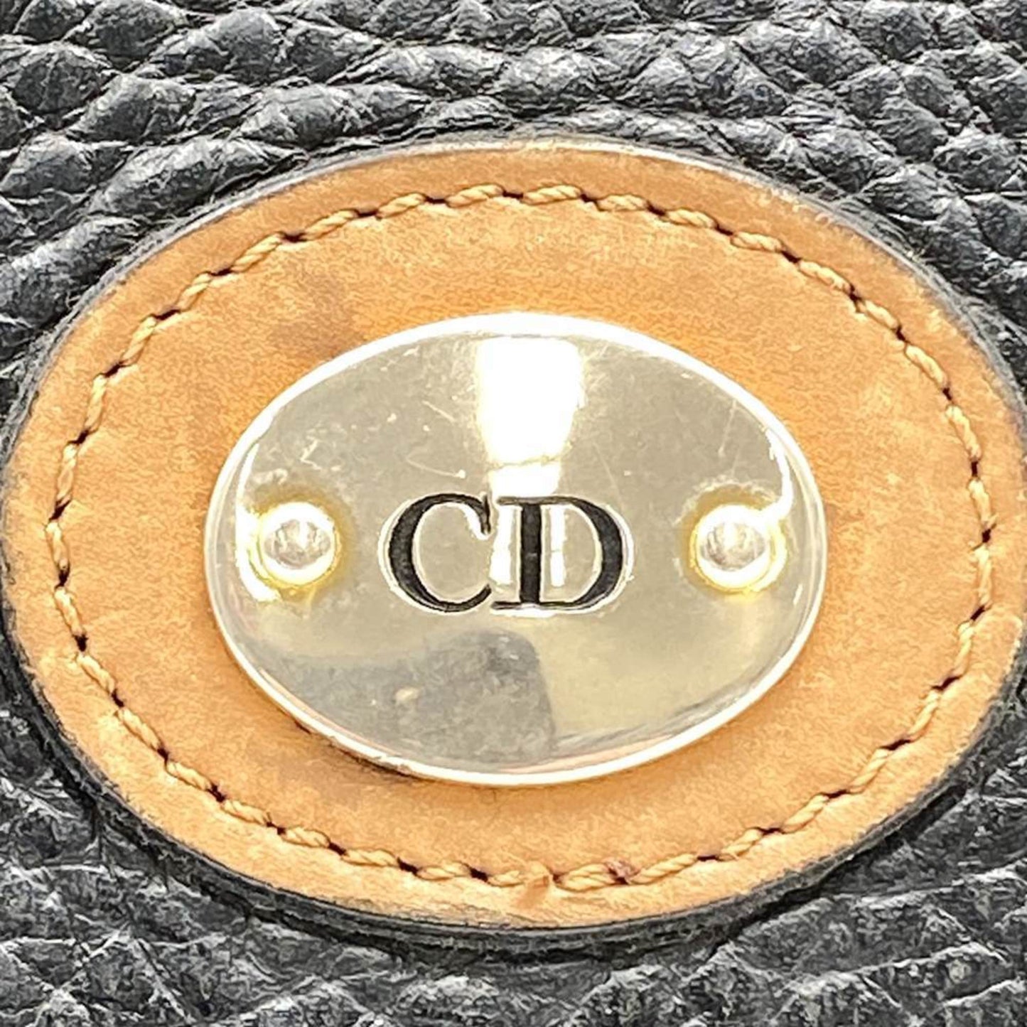 Christian Dior Black Leather Shoulder Bag Style 32