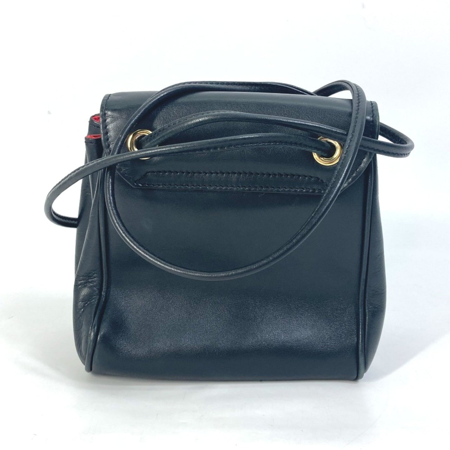 Christian Dior Black Leather Shoulder Bag Style 41