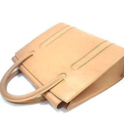 Christian Dior Brown Leather Handbag Shoulder Bag Tote Bag
