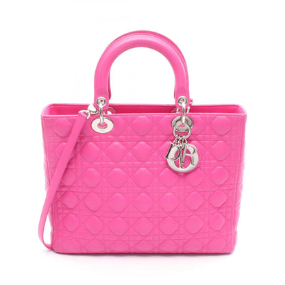 Christian Dior Pink Leather Handbag Style 6