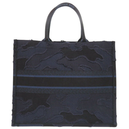 Christian Dior Navy Canvas Tote Bag