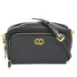 Christian Dior Black Leather Shoulder Bag Style 40