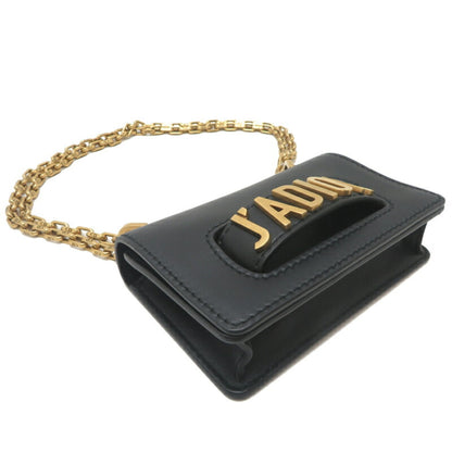 Christian Dior Black Leather Shoulder Bag Style 15