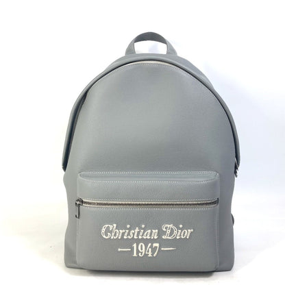 Christian Dior Gray Leather Backpack