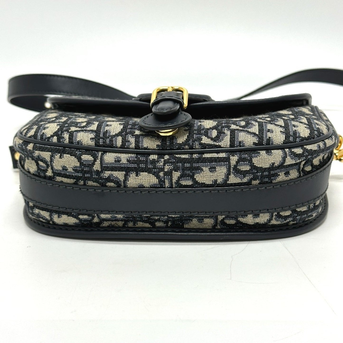 Christian Dior Gray Leather Shoulder Bag Style 4