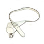 Christian Dior White Leather Fanny Pack Pouch Saddle Bag