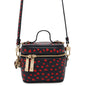 Christian Dior Navy Red Color Leather Shoulder Bag