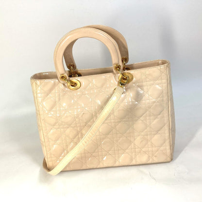 Christian Dior Beige Leather Handbag Style 5