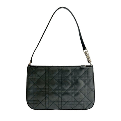 Christian Dior Black Leather Shoulder Bag Style 9