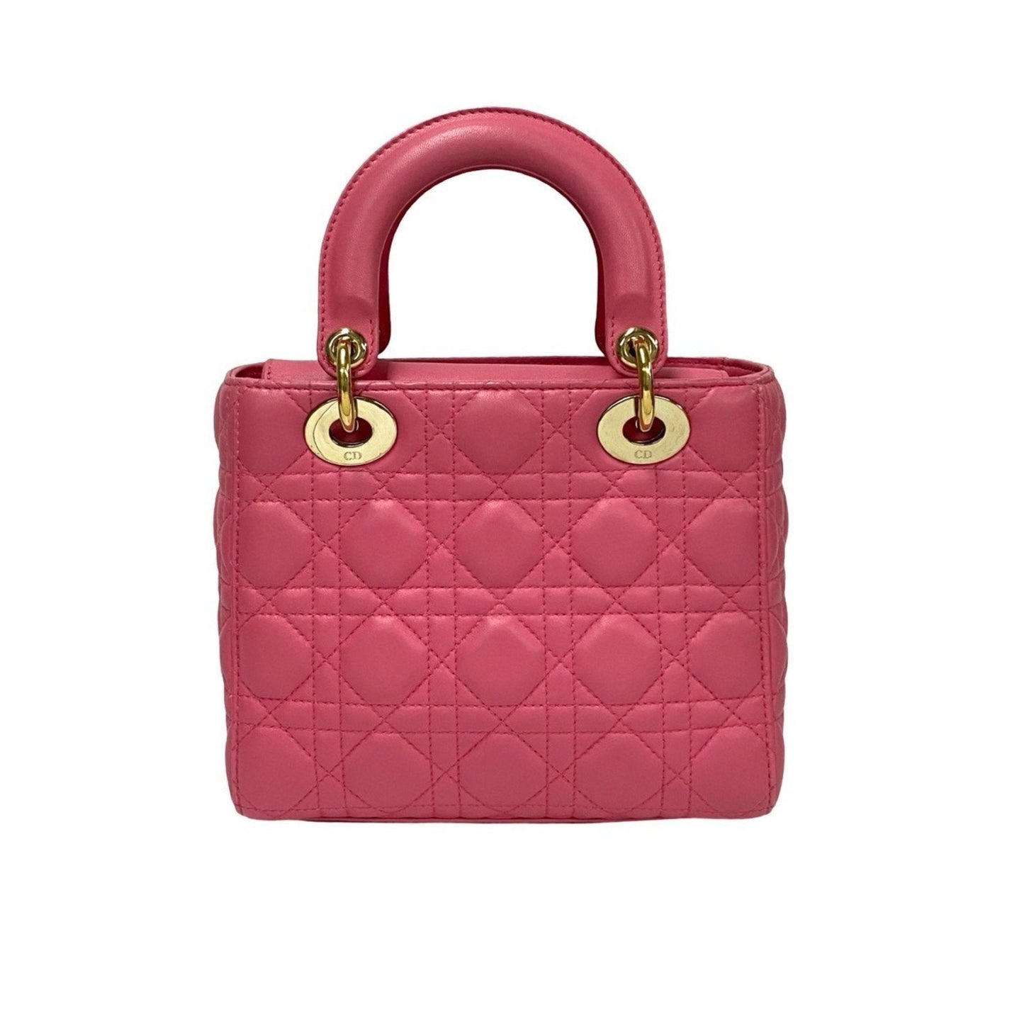 Christian Dior Pink Leather Handbag Shoulder Bag Style 3