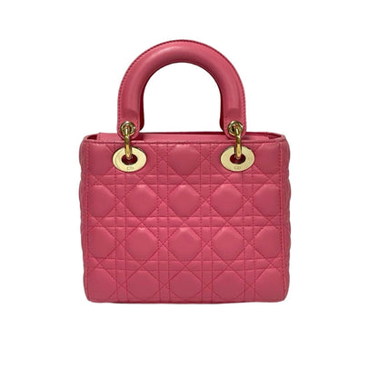 Christian Dior Pink Leather Handbag Shoulder Bag Style 3