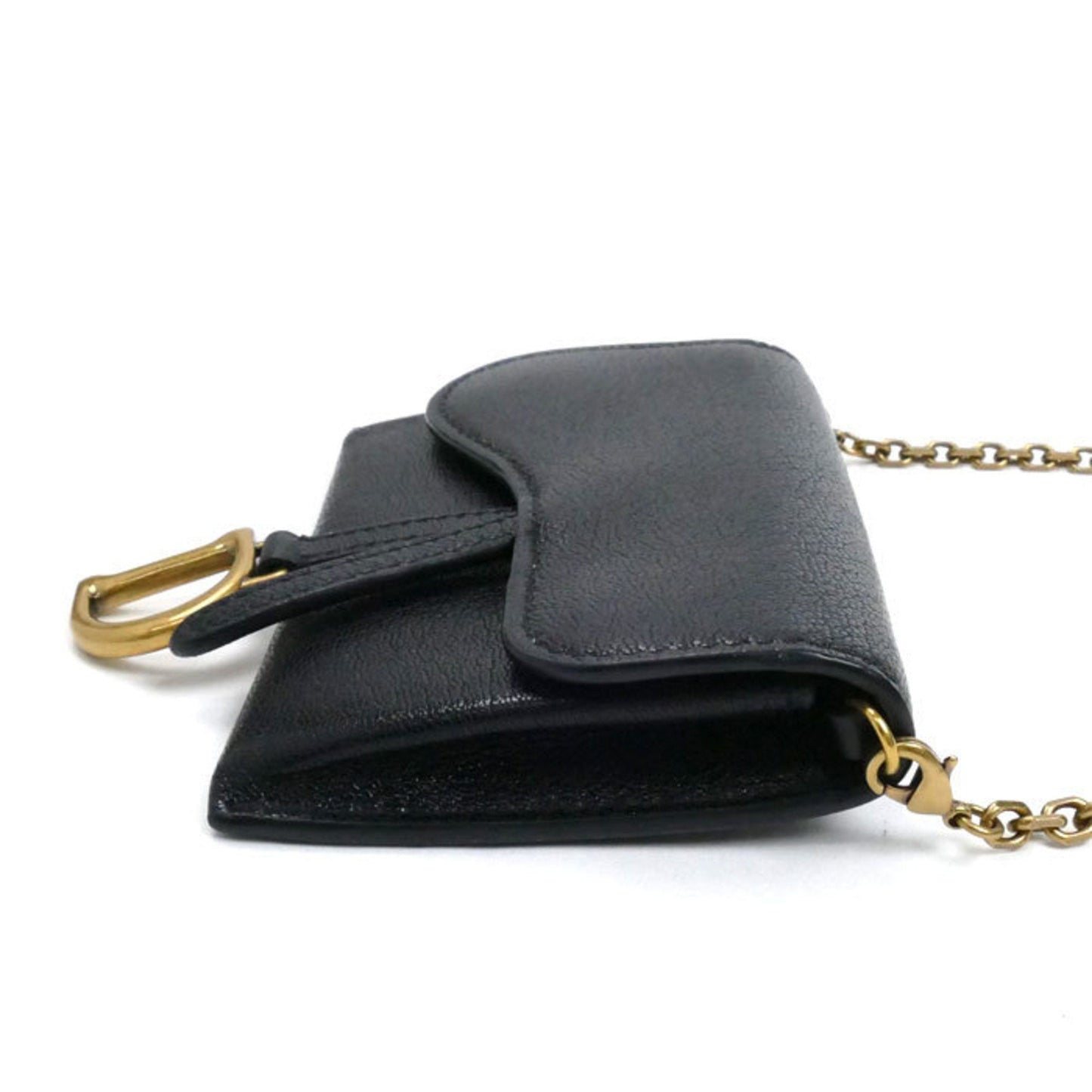 Christian Dior Black Leather Shoulder Bag Style 21