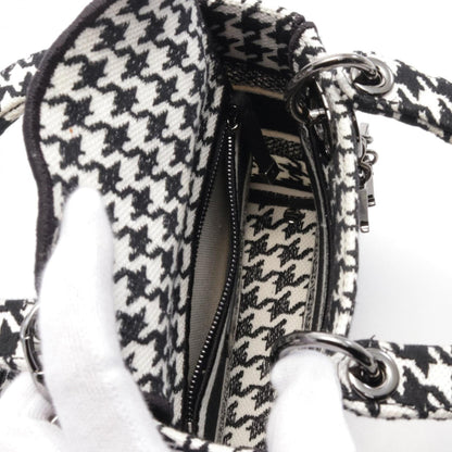 Christian Dior Black White Canvas Handbag