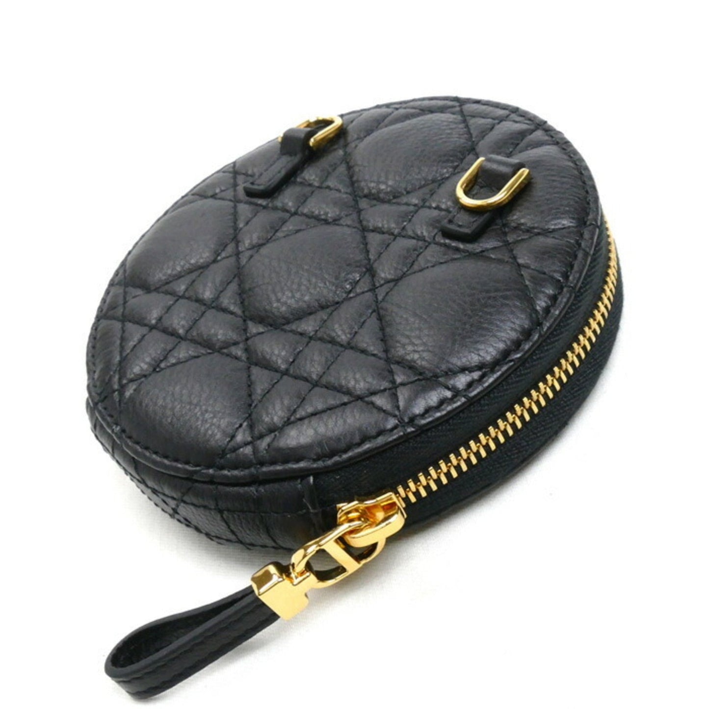 Christian Dior Black Leather Shoulder Bag Style 20