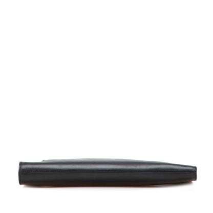 Christian Dior Black Leather Clutch Bag