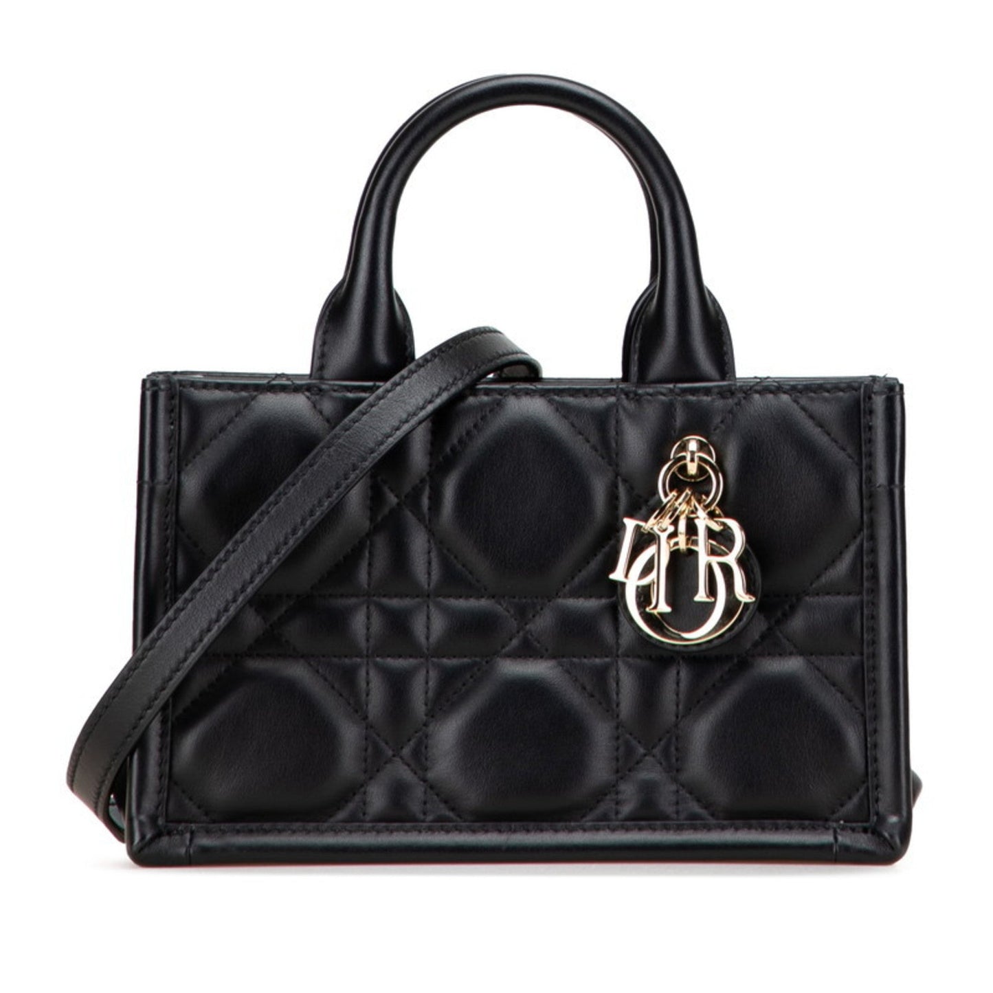 Christian Dior Black Leather Handbag Shoulder Bag Style 5