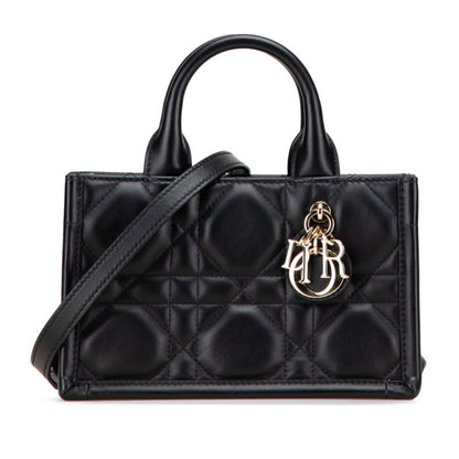Christian Dior Black Leather Handbag Shoulder Bag Style 5