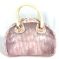 Christian Dior Pink Yellow Trotter Boston Bag Handbag Tote Bag
