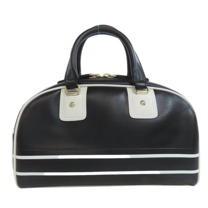 Christian Dior Black White Leather Handbag Style 3