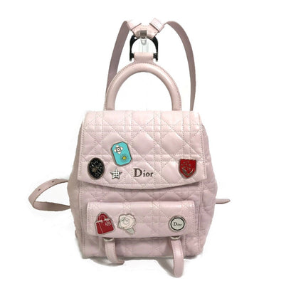 Christian Dior Pink Leather Backpack