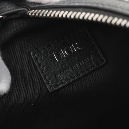 Christian Dior Beige Black Navy Canvas Leather Fanny Pack Sling Bag