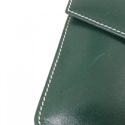 Christian Dior Green Leather Handbag Leather