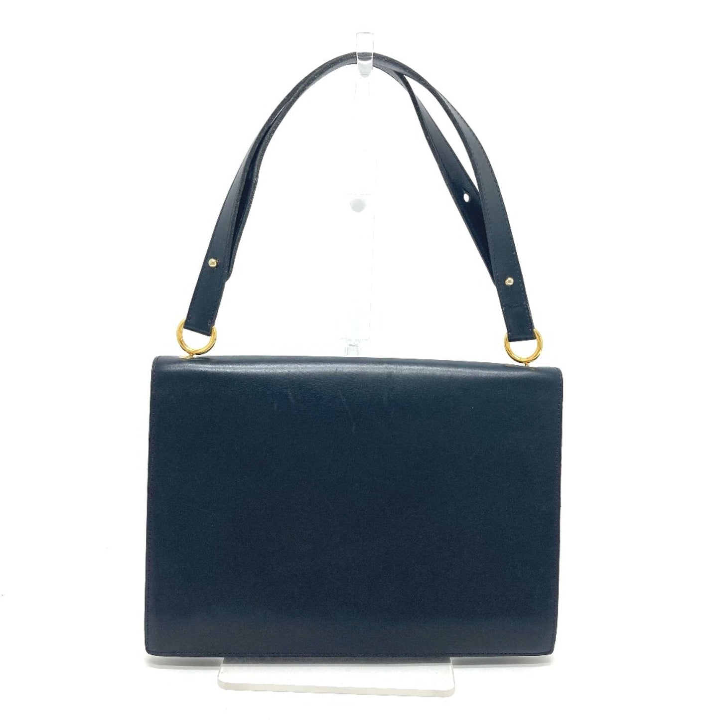 Christian Dior Navy Leather Shoulder Bag Style 3
