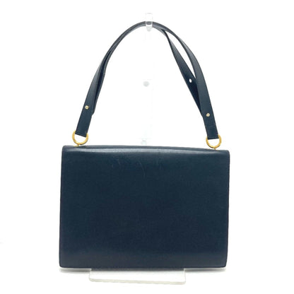 Christian Dior Navy Leather Shoulder Bag Style 3